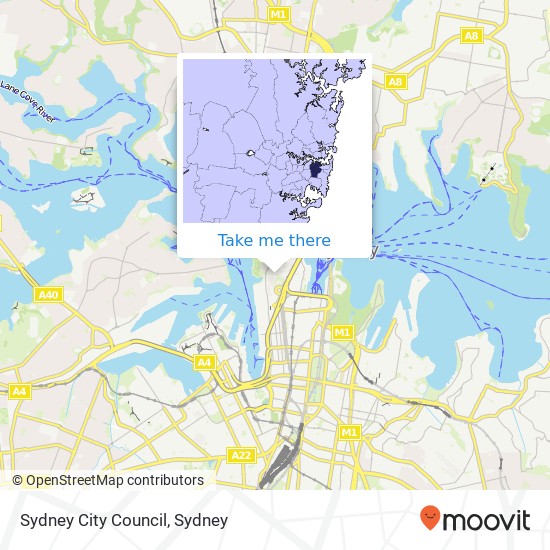 Sydney City Council map
