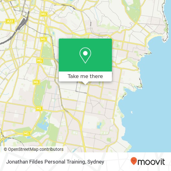 Mapa Jonathan Fildes Personal Training