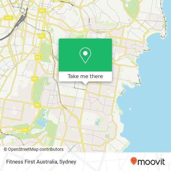 Fitness First Australia map