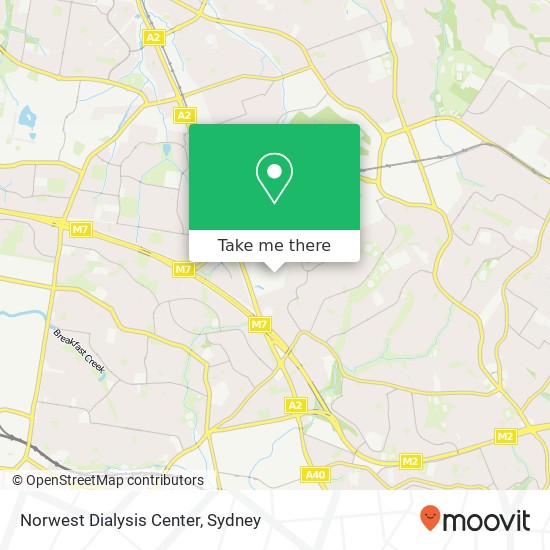 Norwest Dialysis Center map