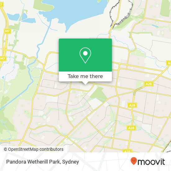 Pandora Wetherill Park map