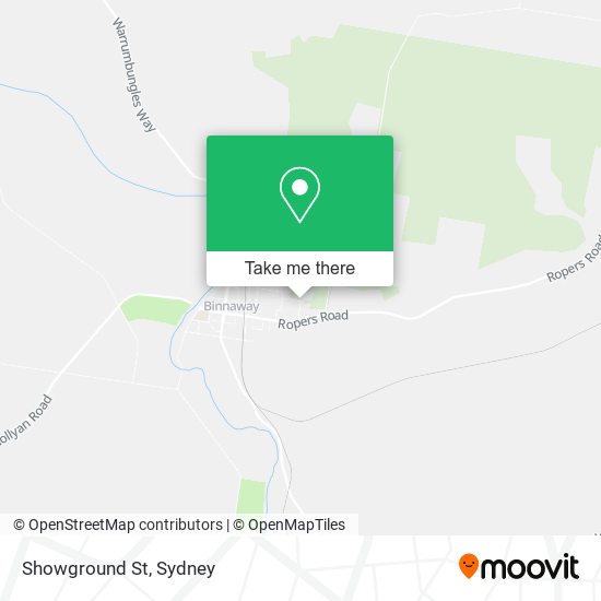 Showground St map