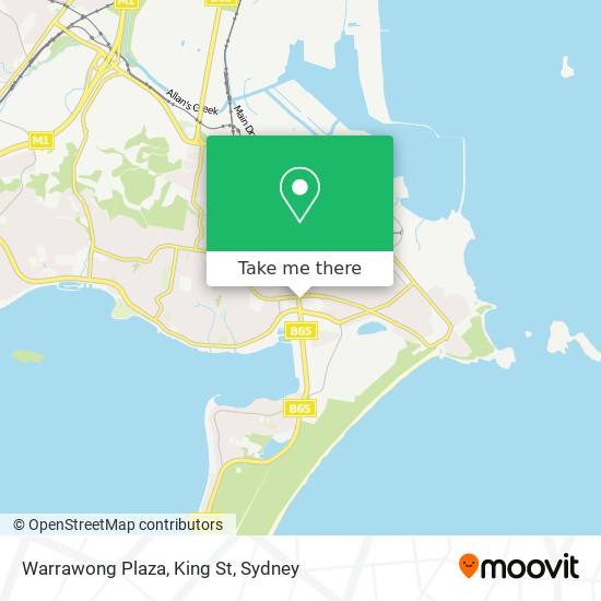 Warrawong Plaza, King St map