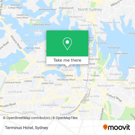 Terminus Hotel map