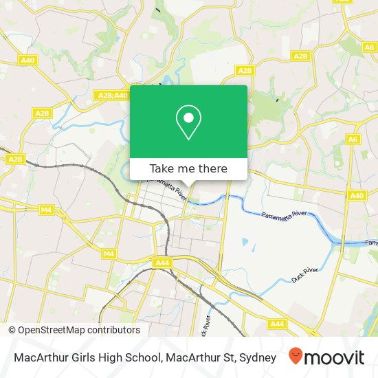 MacArthur Girls High School, MacArthur St map