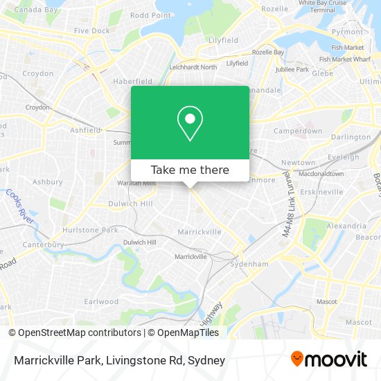 Marrickville Park, Livingstone Rd map