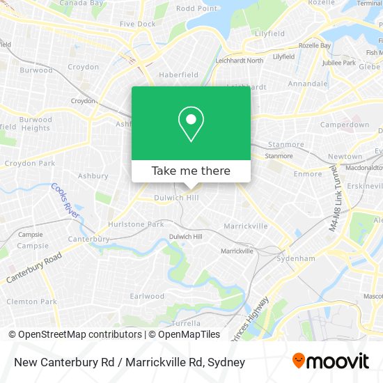 New Canterbury Rd / Marrickville Rd map