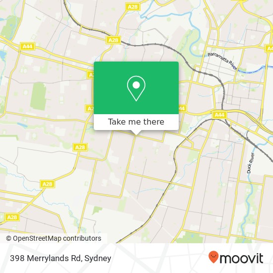 398 Merrylands Rd map