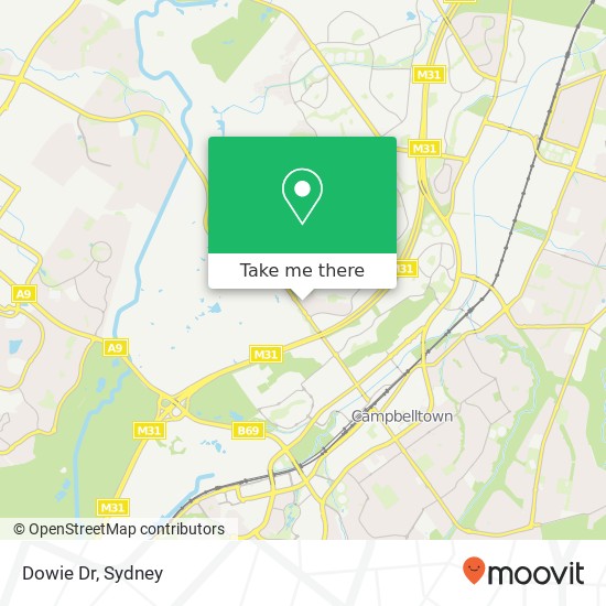 Dowie Dr map