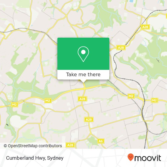 Cumberland Hwy map