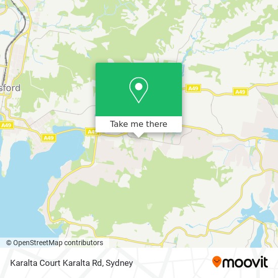 Mapa Karalta Court Karalta Rd