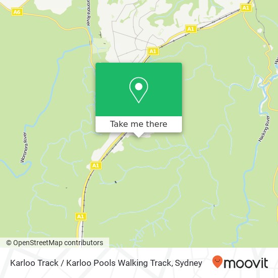 Karloo Track / Karloo Pools Walking Track map