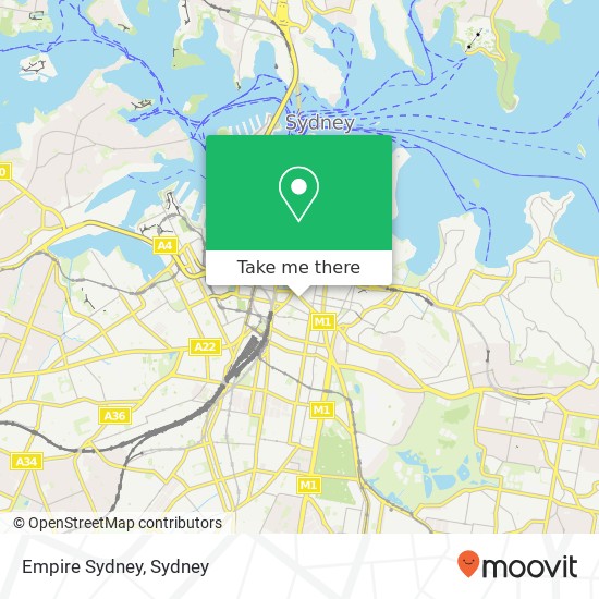 Mapa Empire Sydney