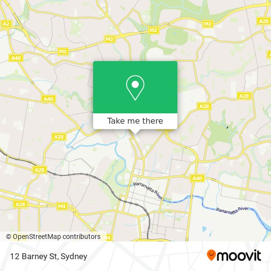 Mapa 12 Barney St