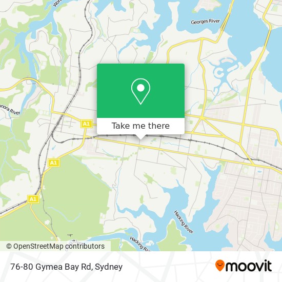 Mapa 76-80 Gymea Bay Rd