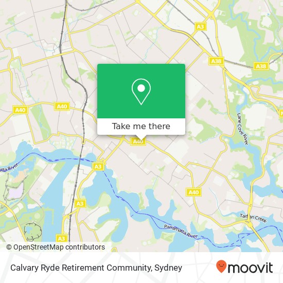 Calvary Ryde Retirement Community map