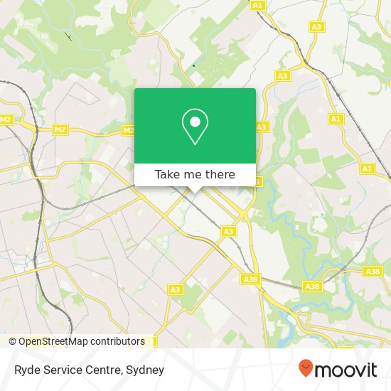 Ryde Service Centre map
