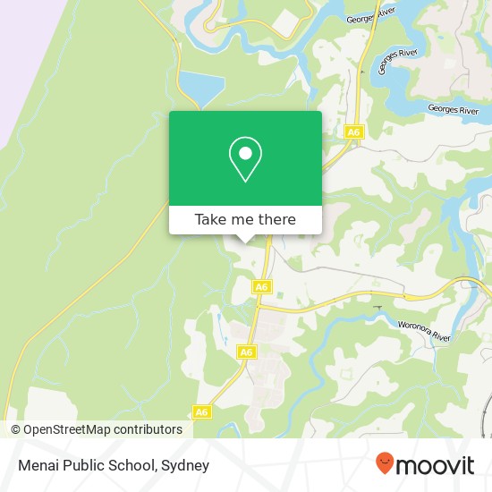 Mapa Menai Public School