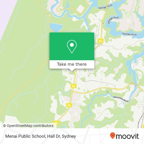 Menai Public School, Hall Dr map