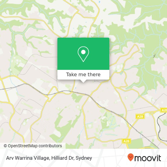 Arv Warrina Village, Hilliard Dr map