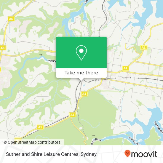 Mapa Sutherland Shire Leisure Centres