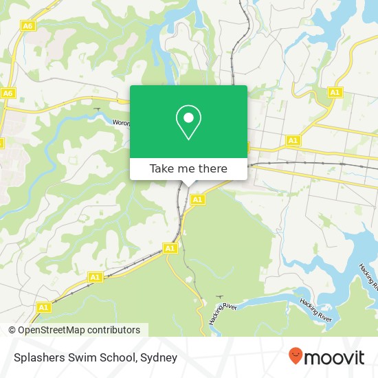 Splashers Swim School map