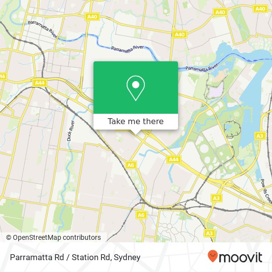 Parramatta Rd / Station Rd map
