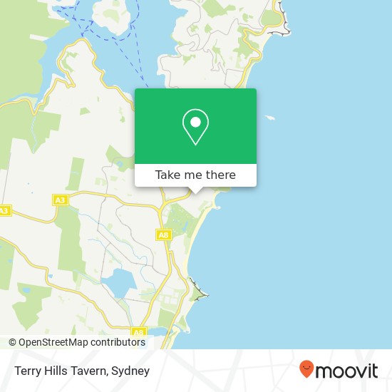 Terry Hills Tavern map