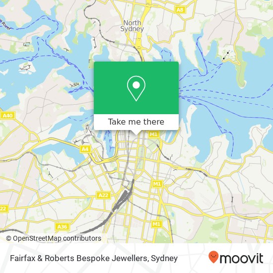 Fairfax & Roberts Bespoke Jewellers map