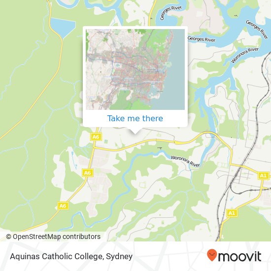 Aquinas Catholic College map