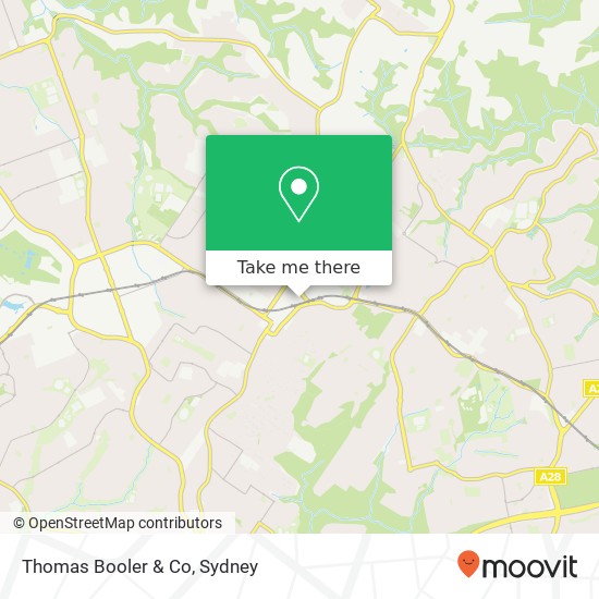 Mapa Thomas Booler & Co