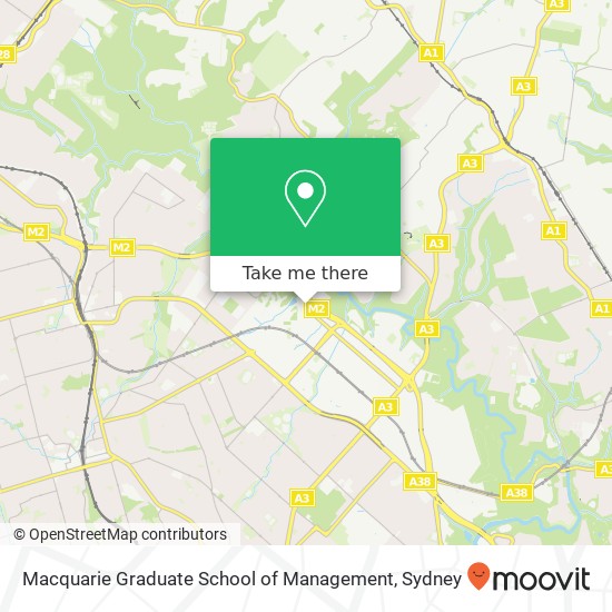 Mapa Macquarie Graduate School of Management