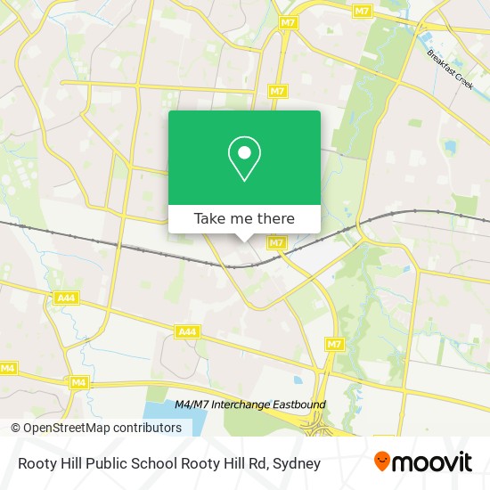 Mapa Rooty Hill Public School Rooty Hill Rd