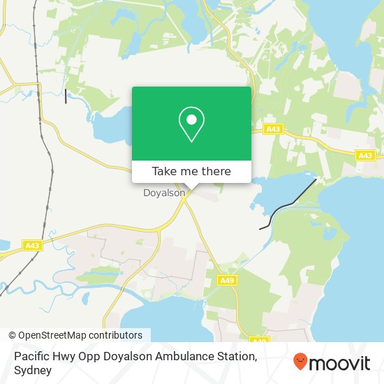 Pacific Hwy Opp Doyalson Ambulance Station map