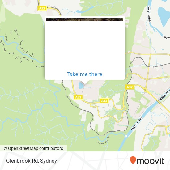 Mapa Glenbrook Rd