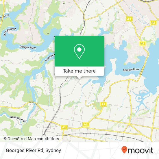 Mapa Georges River Rd