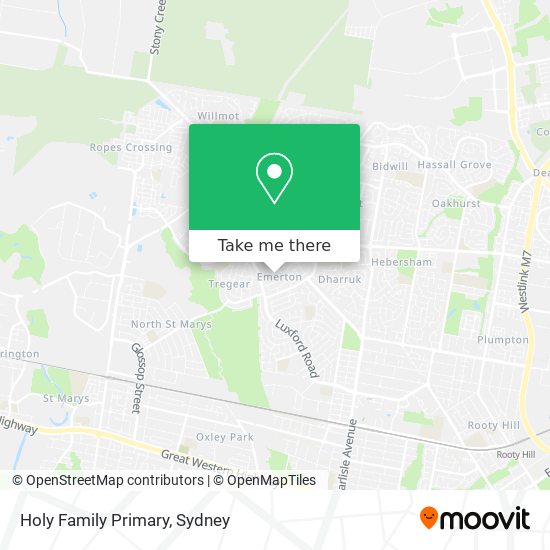 Holy Family Primary map