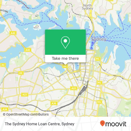 Mapa The Sydney Home Loan Centre