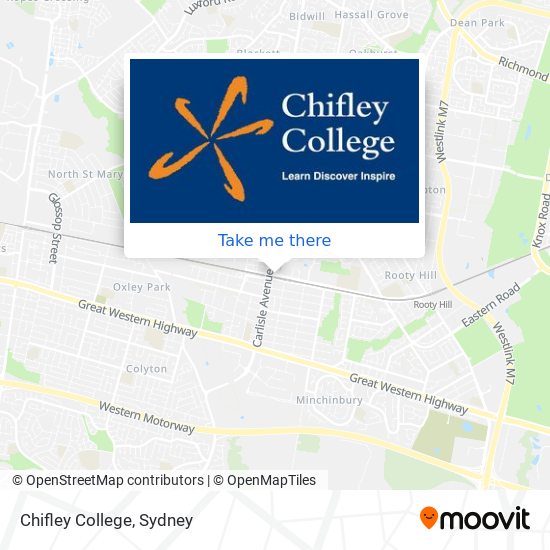 Chifley College map