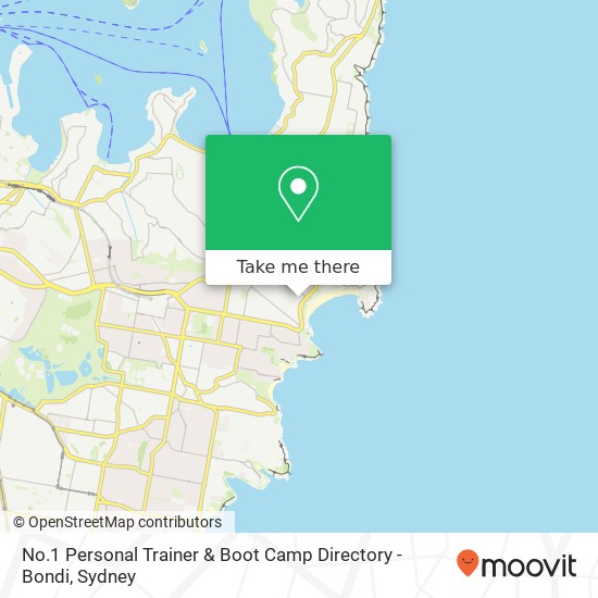 No.1 Personal Trainer & Boot Camp Directory - Bondi map