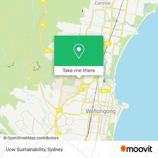 Uow Sustainability map