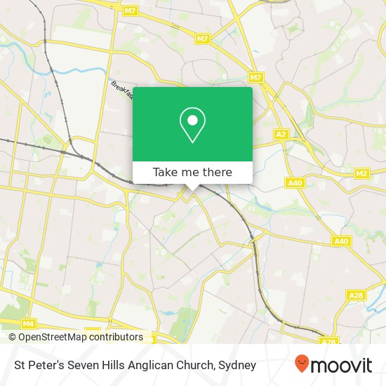 St Peter's Seven Hills Anglican Church map