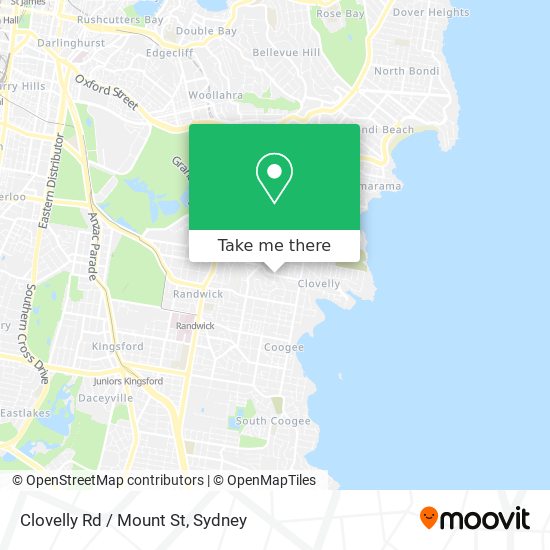 Clovelly Rd / Mount St map