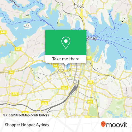 Shopper Hopper map