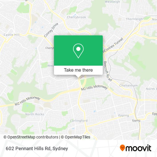 602 Pennant Hills Rd map