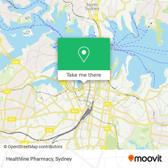 Healthline Pharmacy map