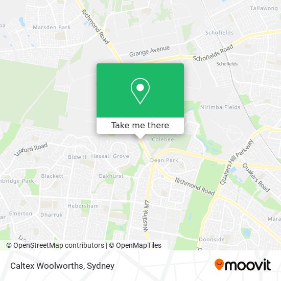 Caltex Woolworths map