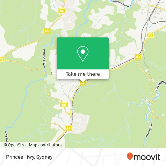 Princes Hwy map