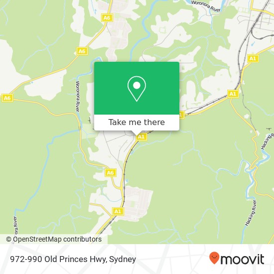 972-990 Old Princes Hwy map