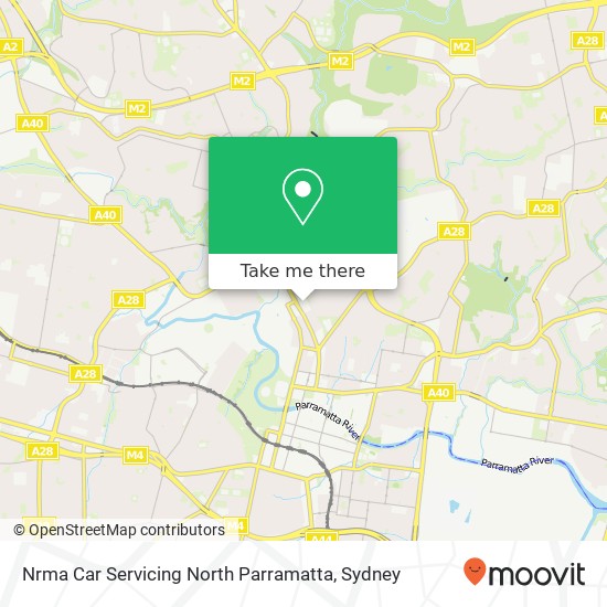 Nrma Car Servicing North Parramatta map